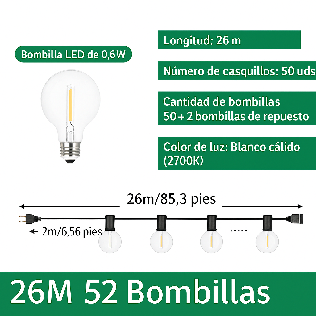 GUIRNALDA DE LUCES LED - MARIAH