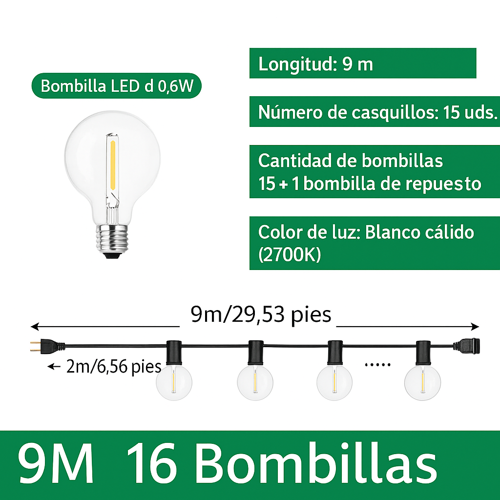 GUIRNALDA DE LUCES LED - MARIAH